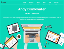 Tablet Screenshot of andydrinkwater.com